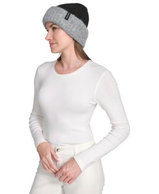 Color Block Knit Beanie
