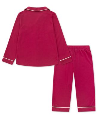 Girls' Toddler 2T-4T Button Up Shirt and Pants, 2-Piece Set
