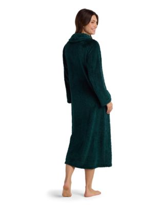 Women's Petite Collared Long Robe