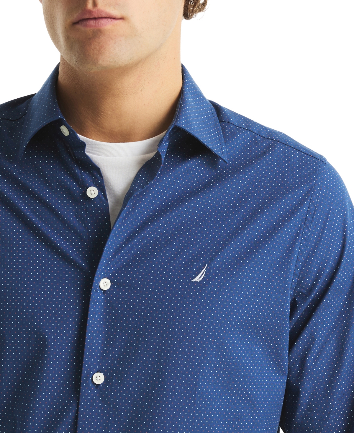 Nautica Men's Long-Sleeve Printed Shirt