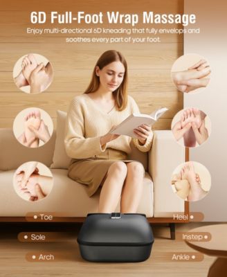 6D Shiatsu Deep Kneading Electric Foot Massage Machine with Heat and Air Compression