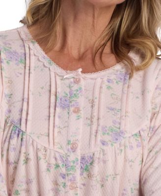 Women's Printed Long Sleeve Gown