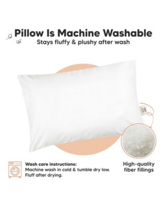 1pk Toddler Pillow, Soft Organic Cotton Toddler Pillows for Sleeping, 13X18 Kids Pillow