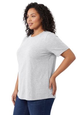 Plus Size Perfect Short-Sleeve Crewneck Tee