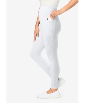 Women's Within Tall Stretch-Cotton Knit Pull-On Pocket Leggings