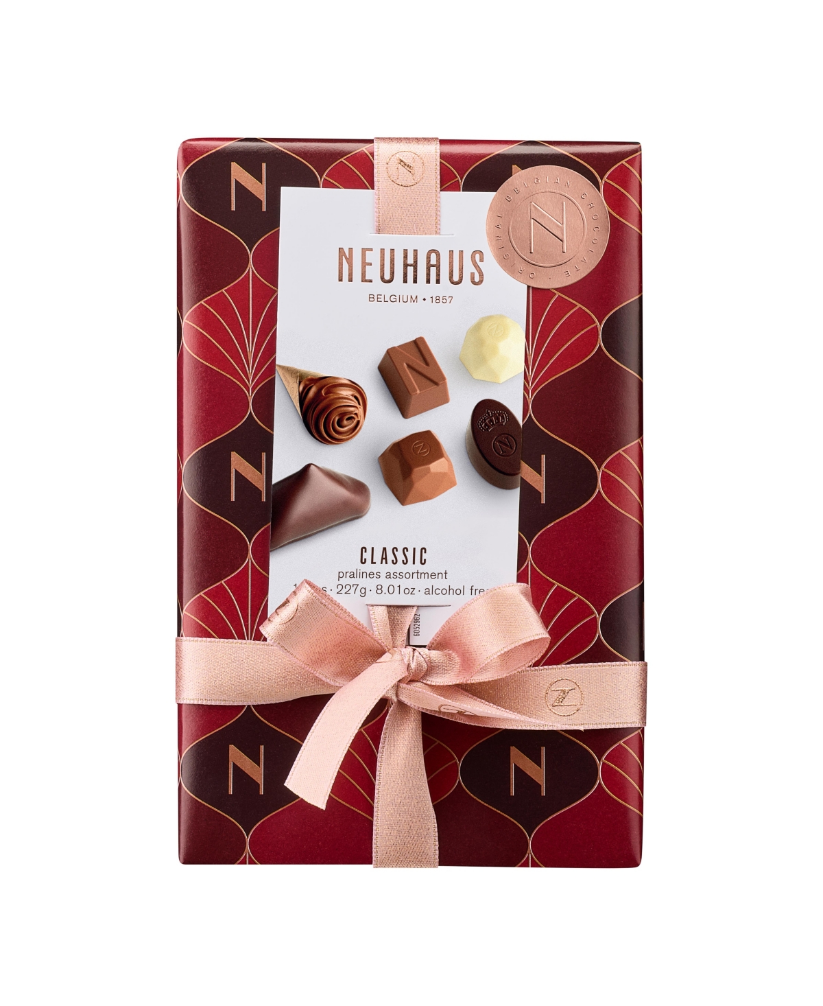 Neuhaus Holiday Ballotin 1/2 lb Assorted Chocolates, 18 Pieces
