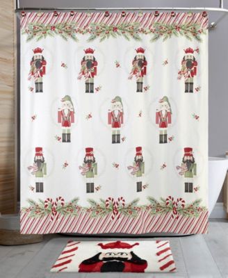 Peppermint Nutcracker Polyester Bath Rug, 30" x 20"