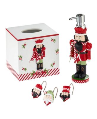 Peppermint Nutcracker Resin Lotion Dispenser