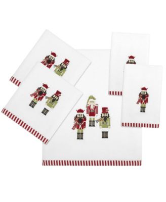 Peppermint Nutcracker Cotton 2-Pc. Fingertip Towel Set, 18" x 11"