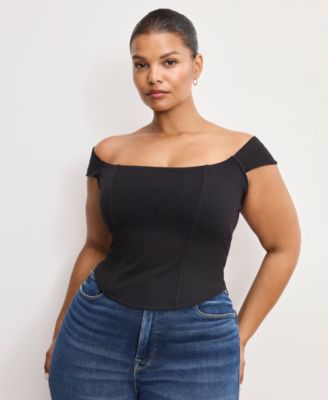 Women's Dolly Joleans Cropped Corset Top, Regular & Plus Size