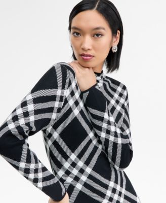 Women's Plaid Knit Midi Dress, Macy's Exclusive