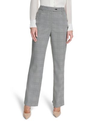 Calvin Klein - Women's Houndstooth Mid-Rise Pants