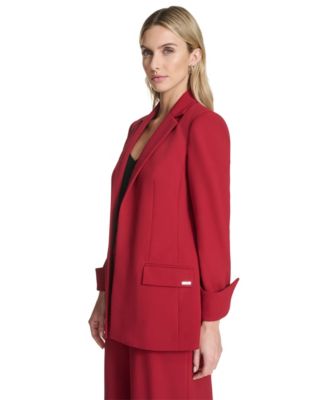 Women's Notch Lapel Open-Front Jacket