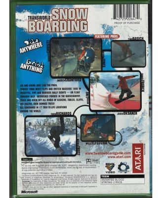 Transworld Snowboarding - Xbox