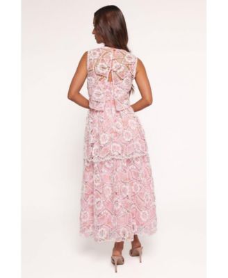 Women's Eleanora Midi Dress - Pink Floral