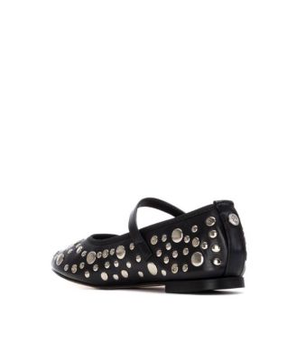 Women's Mary Jane Studded Ballet Flats By XTI