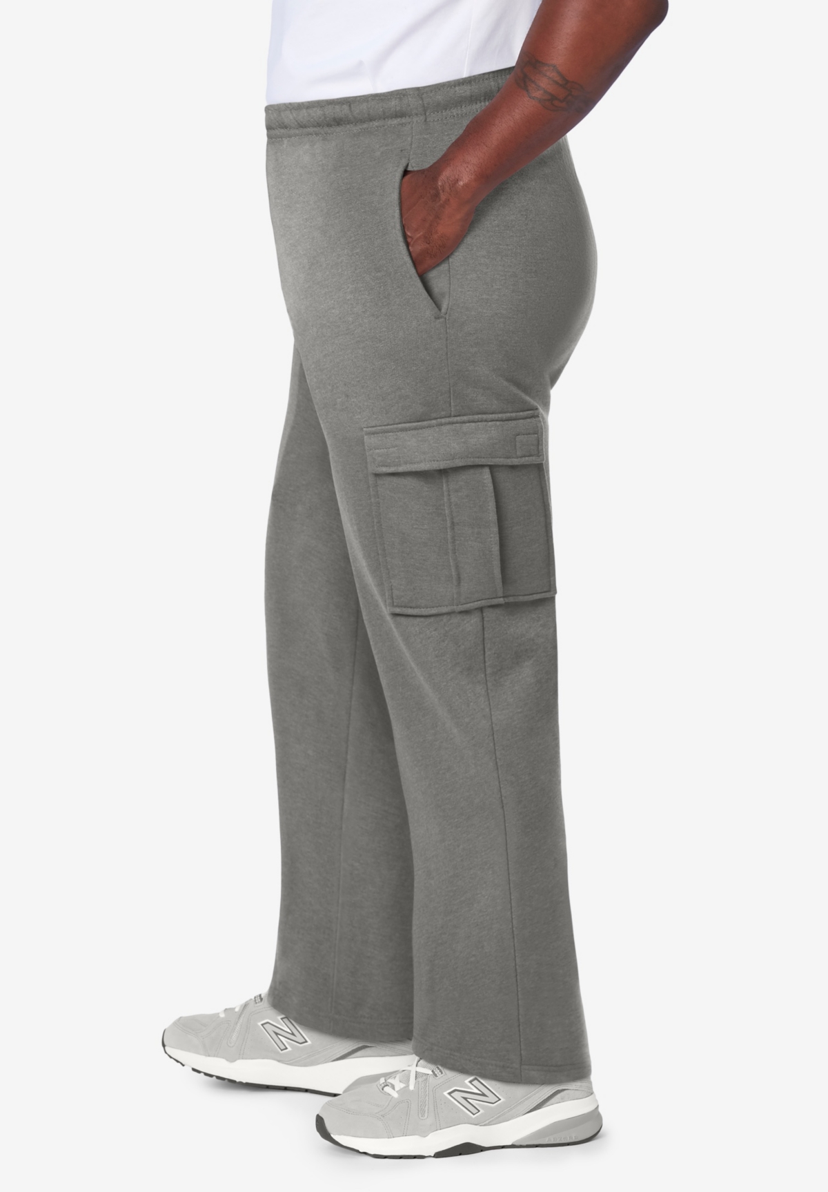 KingSize Big & Tall Fleece Cargo Sweatpants