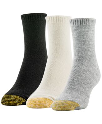 Gold Toe - Women's 3-Pack Fuzzy Midi Crew Socks