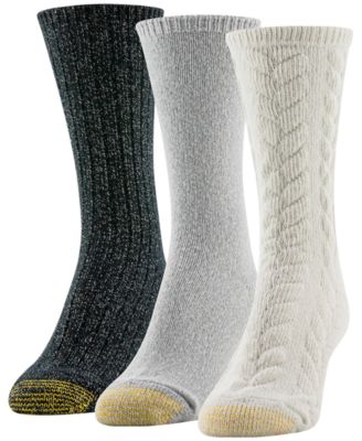 Gold Toe - Women's 3-Pack Chunky Cable Crew Socks