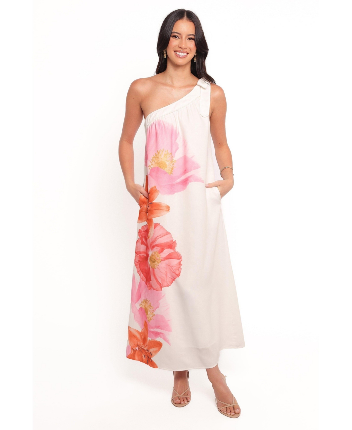 Petal and Pup Women's Charlize Maxi Dress - White Pink