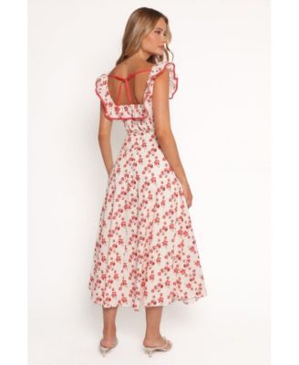 Women's Lucille Maxi Dress - Red Floral