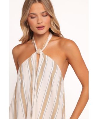 Women's Callista Mini Dress - Beige Stripe