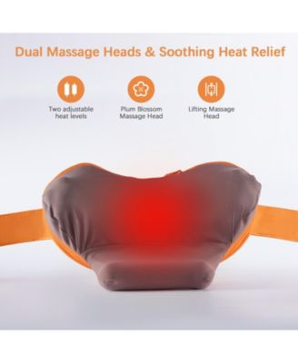 Cordless Neck & Shoulder Massager with Heat, 3 Modes & Rechargeable Battery for Full Body Relief