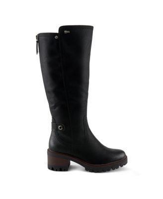 Lexis Water-Resistant Tall Shaft Boot with Adjustable Calf and Shock-Absorbing Sole