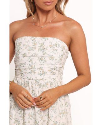 Women's Kayt Strapless Dress - Floral