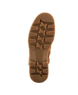 Namiko Suede and Sherpa Bootie with Faux Fur Lining and Lug Sole