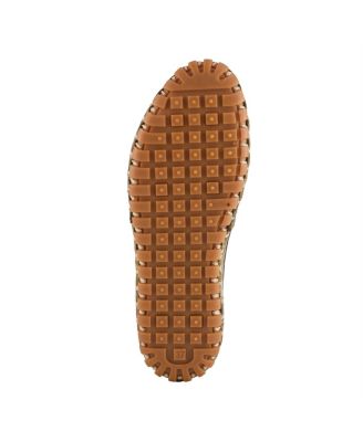 Kathaleta-Spice Metallic Croco Slip-On Leather Flats with Removable Insole & Arch Support