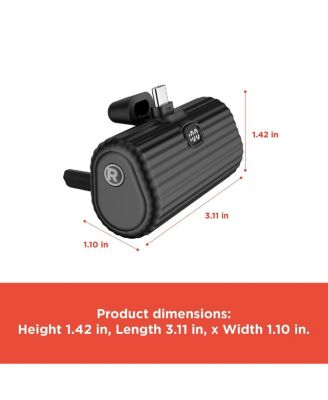 Portable Battery Powerbank Charger 5000 MAH Compatible with Type-C Devices LED Panel for Charge Level 2309282