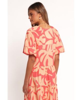 Women's Corinna Mini Dress - Coral Print