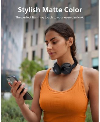 A4216 Wireless Headphones, Over-Ear Bluetooth Headphones with Powerful Bass, 35Hr Battery Life, IP55, Washable cups, Black