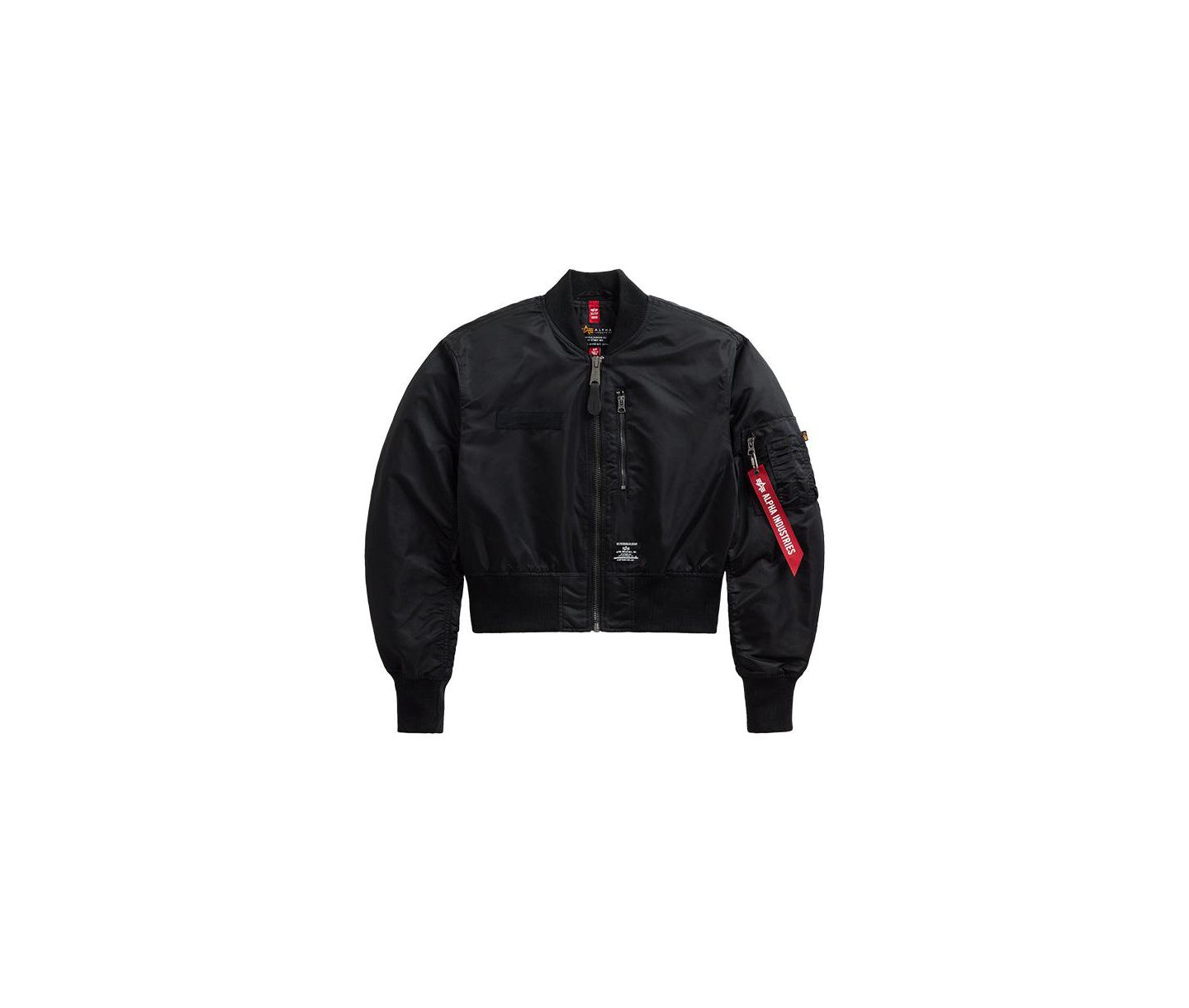 Женская куртка Alpha Industries L-2B Cropped Gen II Flight Jacket W, цвет: Чёрный — фото 2