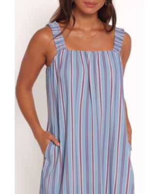 Women's Alessandra Maxi Dress - Blue Stripe