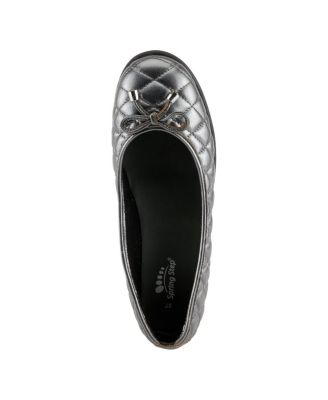 Ballequina Ballet Flat with Quilted Leather Upper