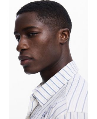 Men's Striped shirt with illustrations