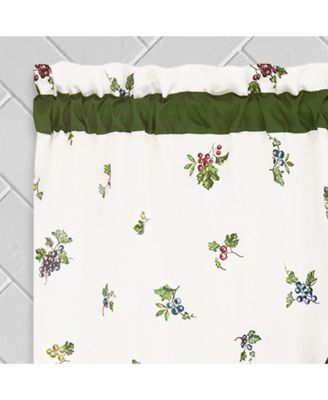 Napa Winery 3 Piece Rod Pocket Cafe Kitchen Curtain Tier & Swag Set