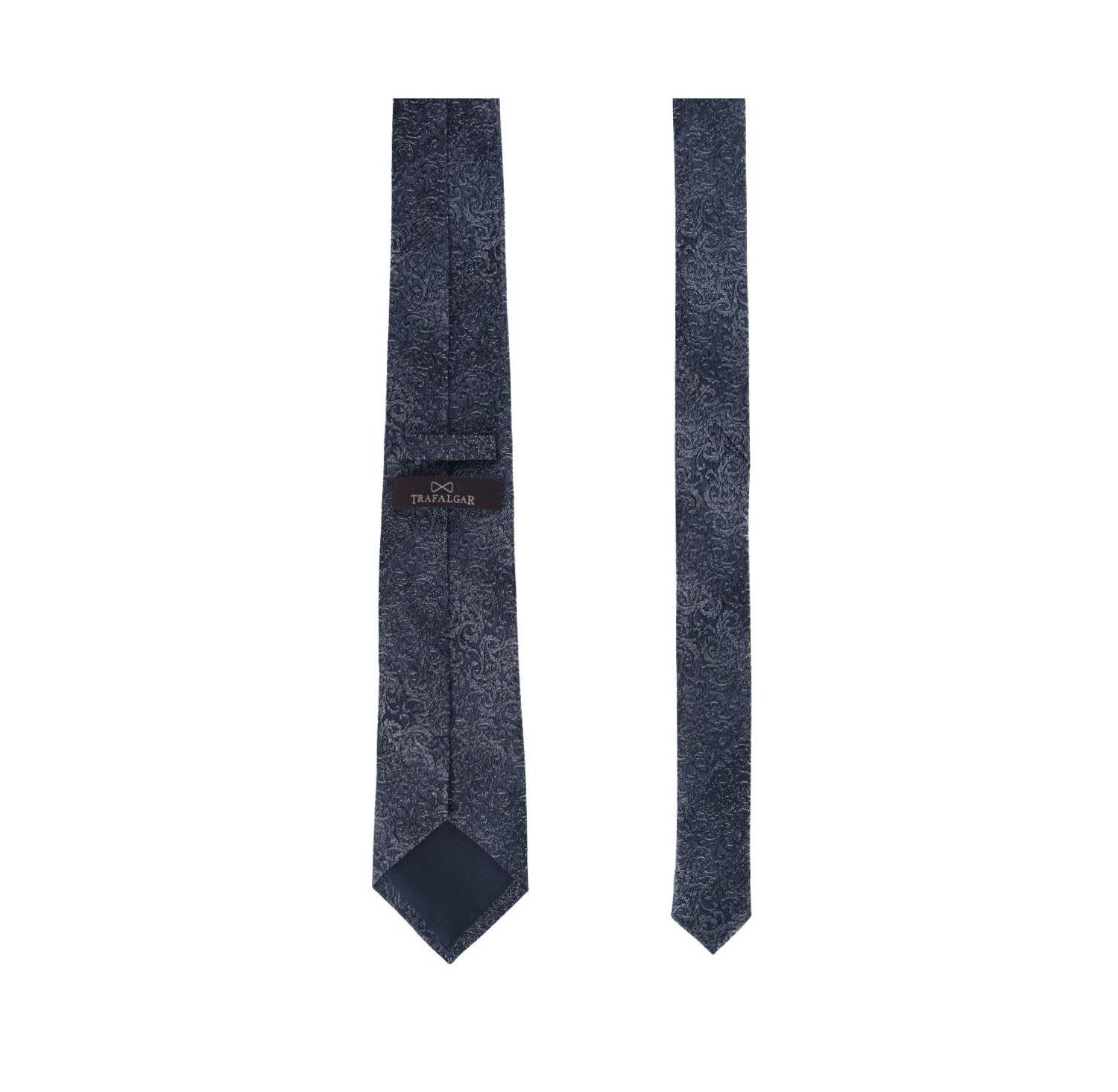 Men's Esteban Scrolling Vines Tone on Tone Patterned Silk Necktie