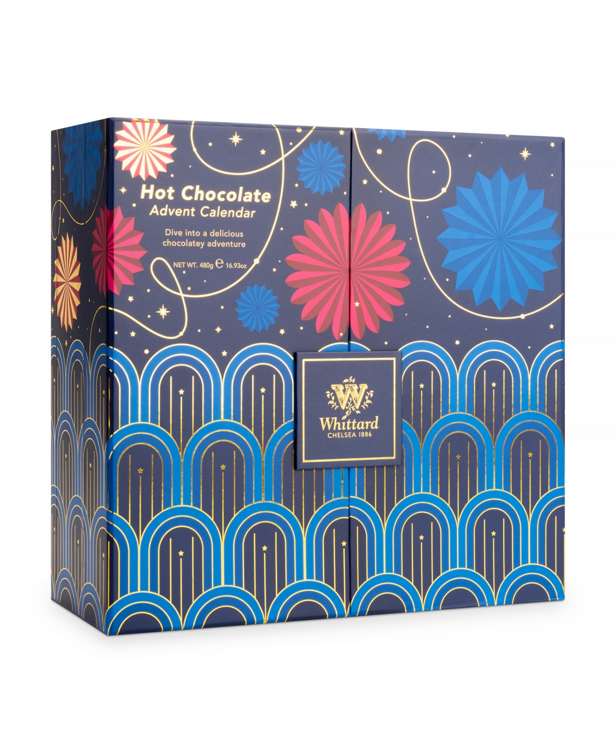 Whittard Of Chelsea Hot Chocolate Advent Calendar, 24 Servings In Blue
