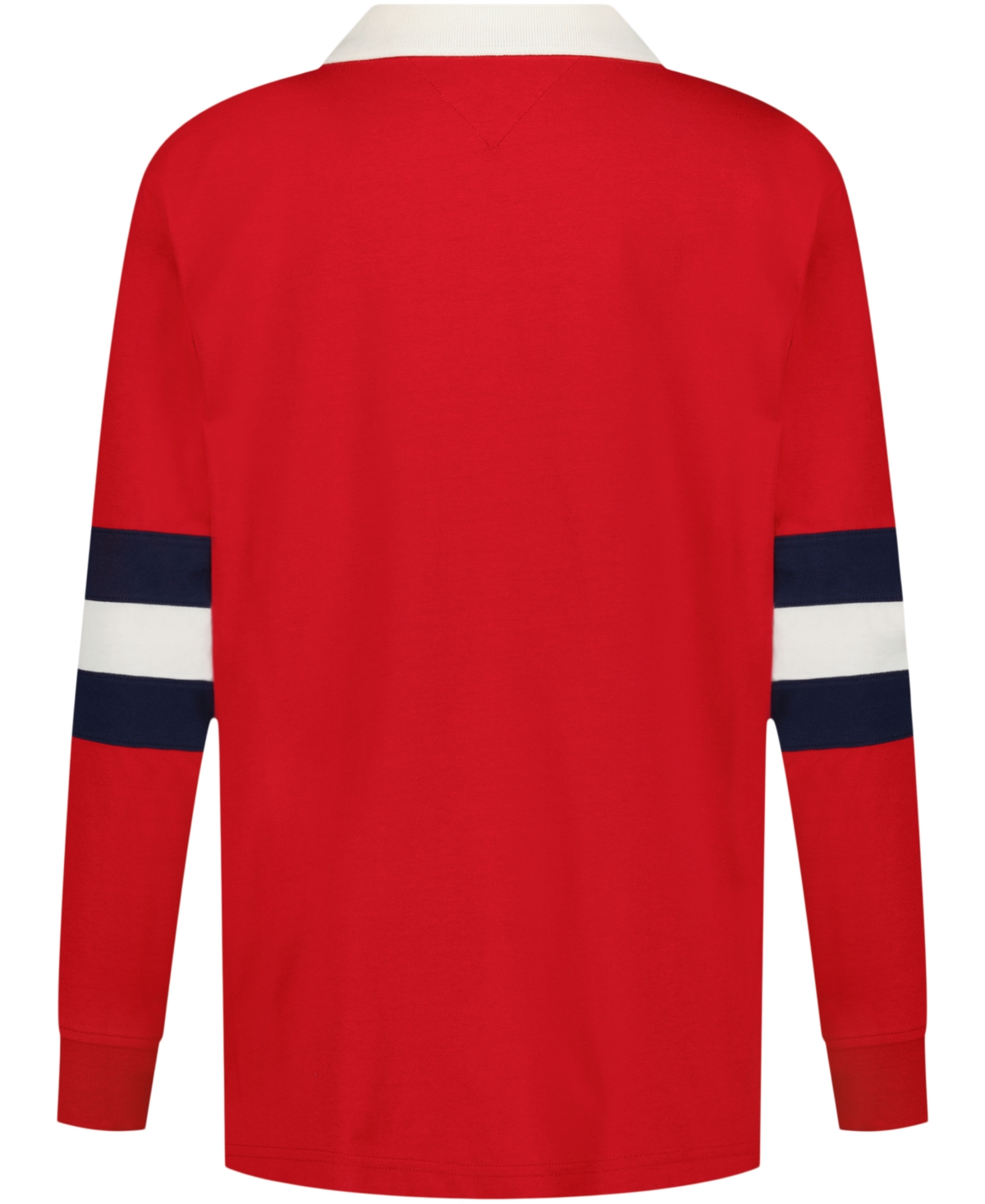 Tommy Hilfiger Boys 2t-7 Varsity Long Sleeve Polo Shirt In Red