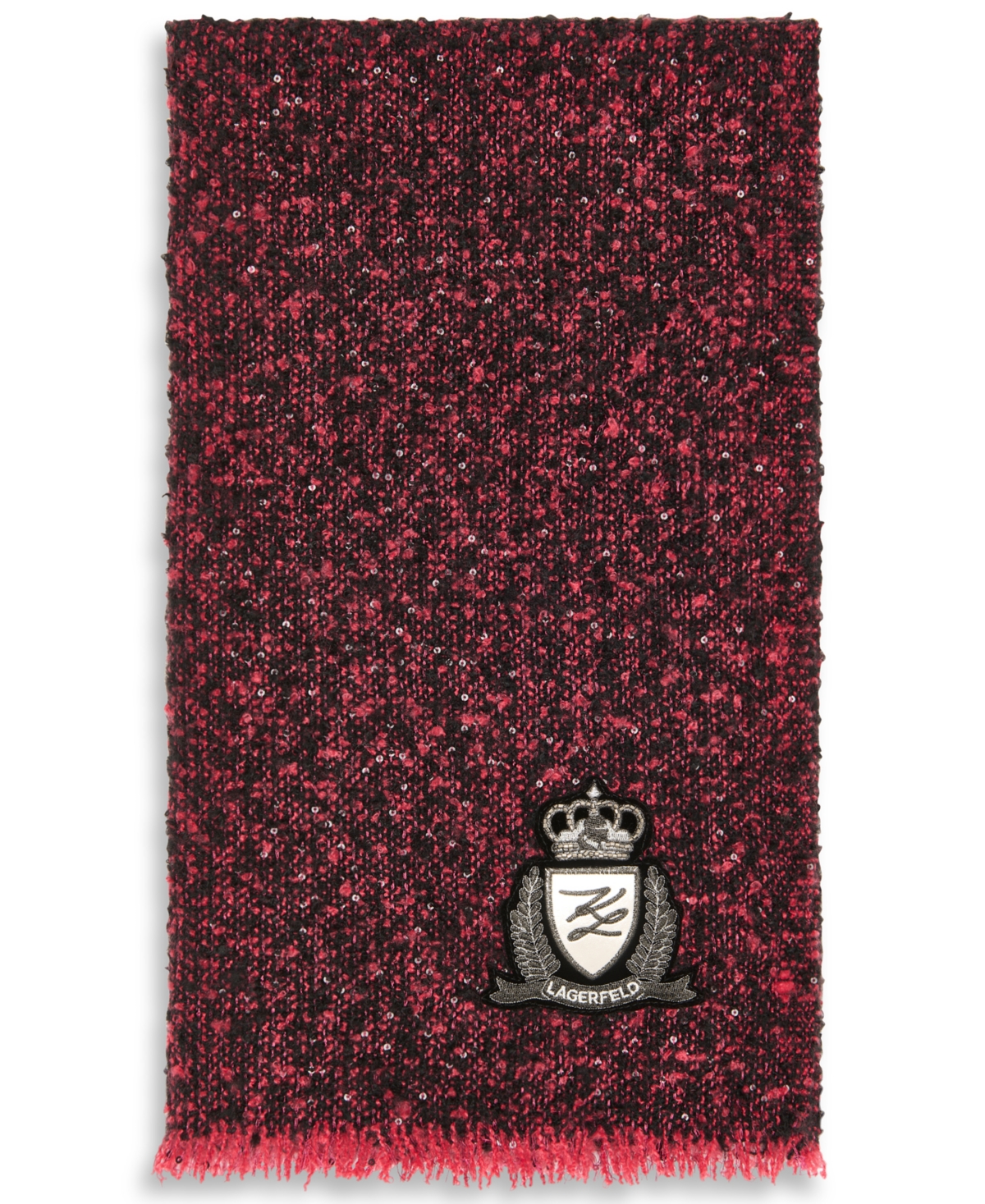 Karl Lagerfeld Paris Women's Tweed Woven Scarf