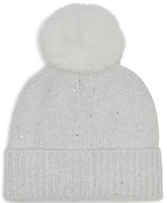 Women's Boxed 2-Piece Karl Jumble Muffler And Sequin Knit Beanie Gift Set