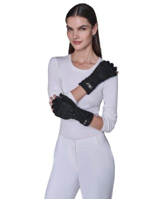Women's Sequin Flip Top Gloves