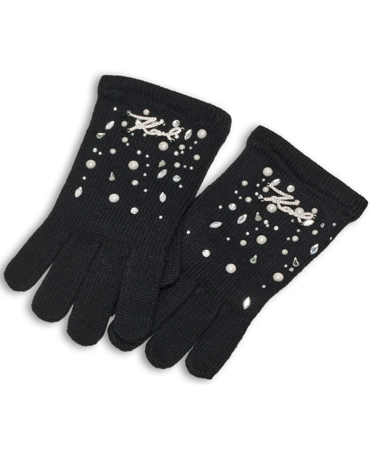 Karl Lagerfeld Paris Women's Krystal Tech Gloves