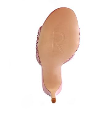 TEASE Womens Woven Stiletto Slide sandal