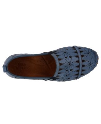 Fusaro Laser-Cut Leather Loafers with Removable Insole