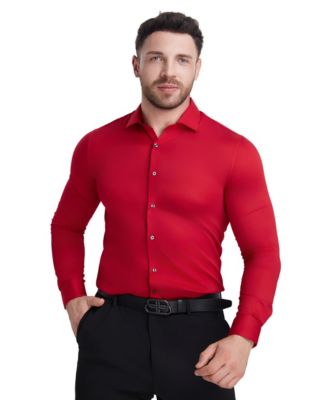 Solid Sateen Slim Fit Dress Shirt