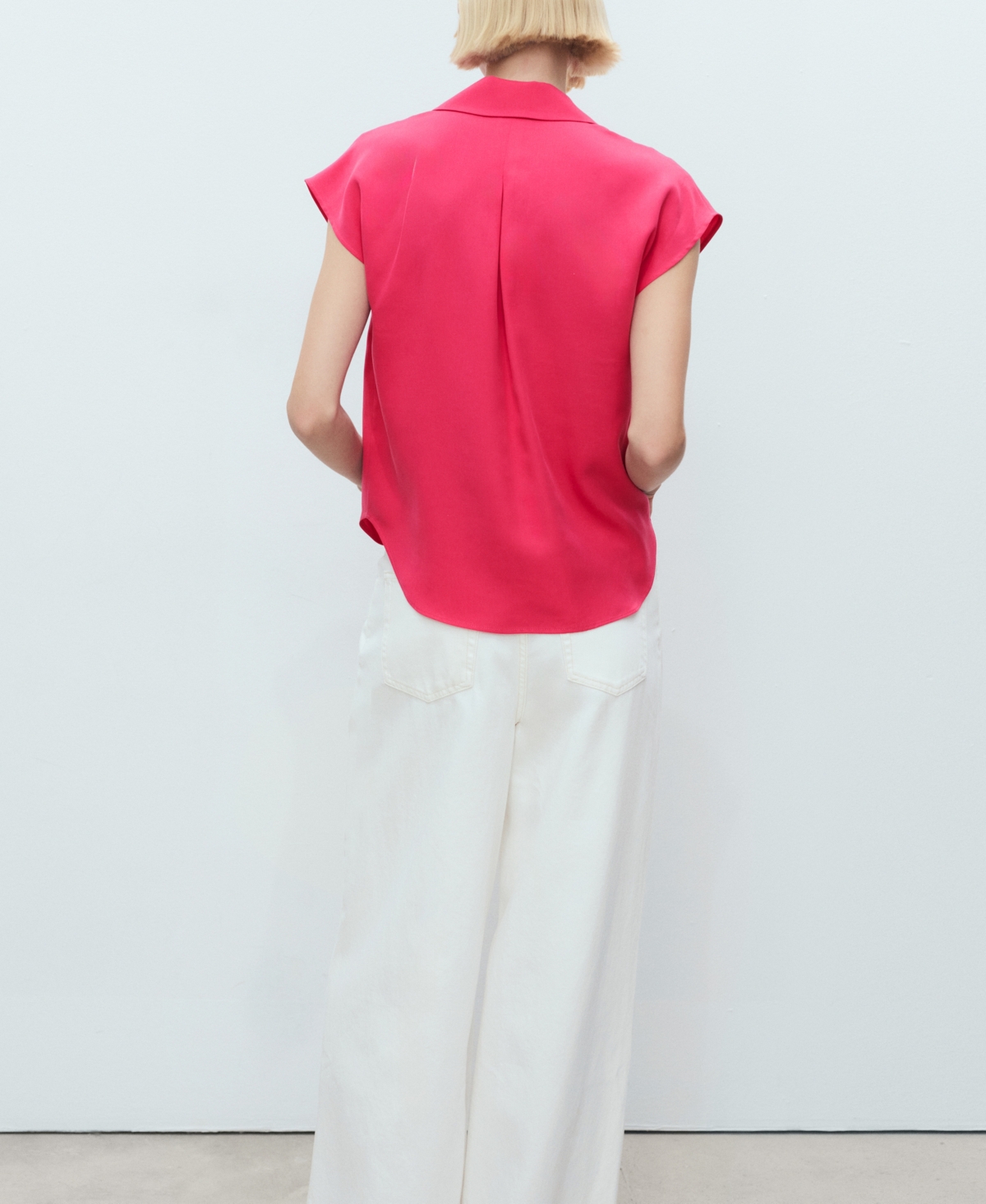 Mango Women's Lyocell Sleeveless Shirt